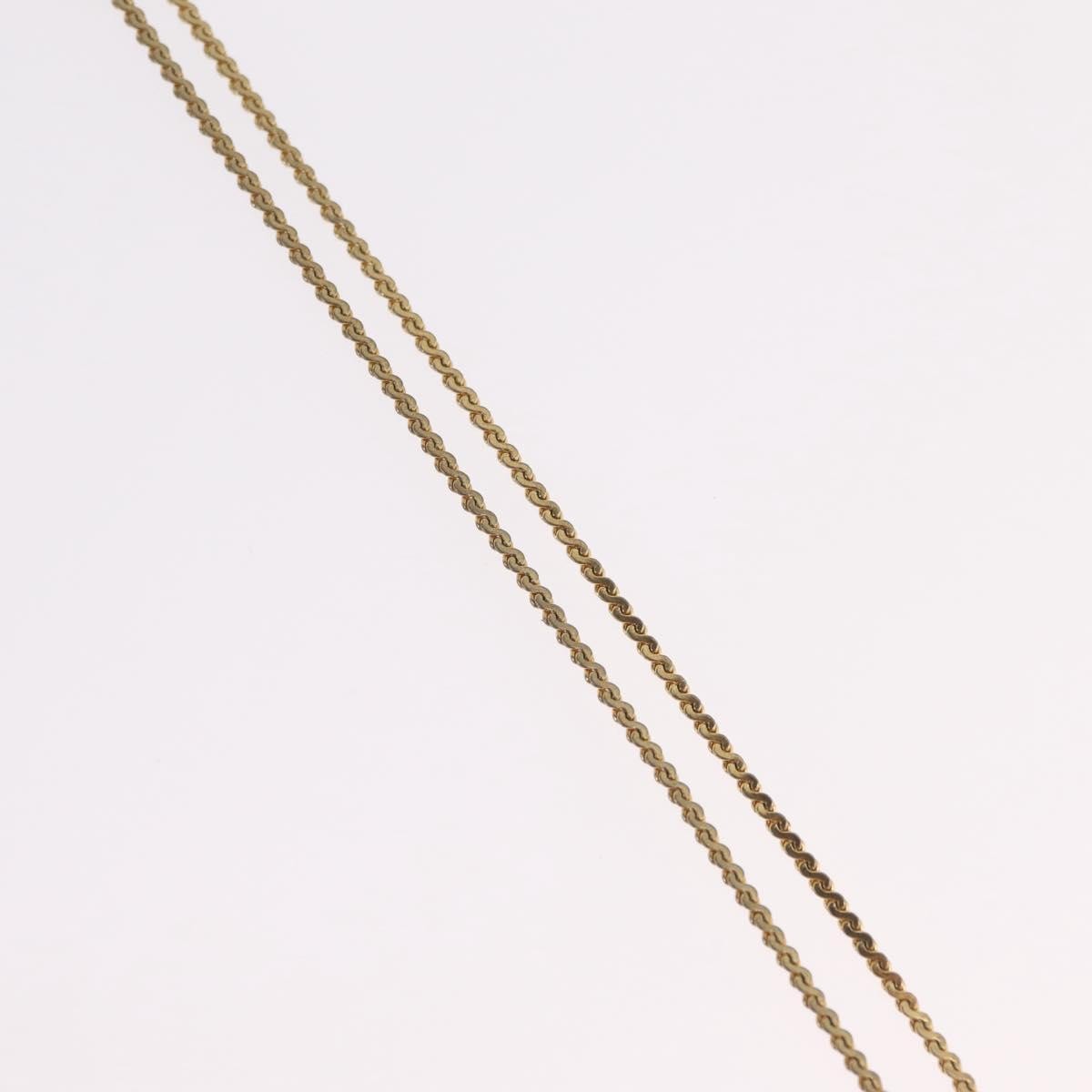 Christian Dior Vintage CD Pendant Metal with Crystals, Gold, Metal, Necklace