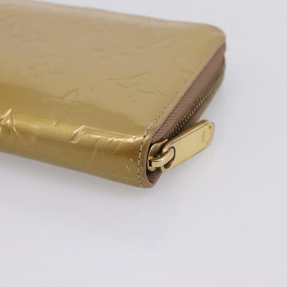 Louis Vuitton Zippy Monogram Vernis, Beige, Patent Leather, Wallet
