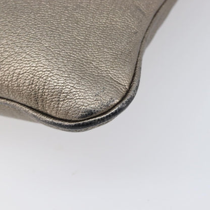 Loewe Front Pocket Leather, Gold, Leather, Crossbody Bag