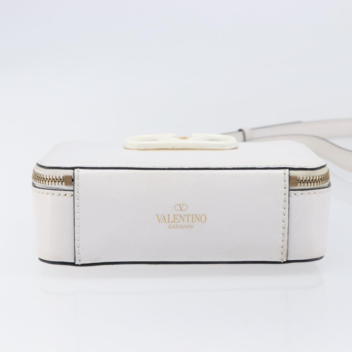Valentino Garavani VSling Leather, White, Leather, Shoulder Bag
