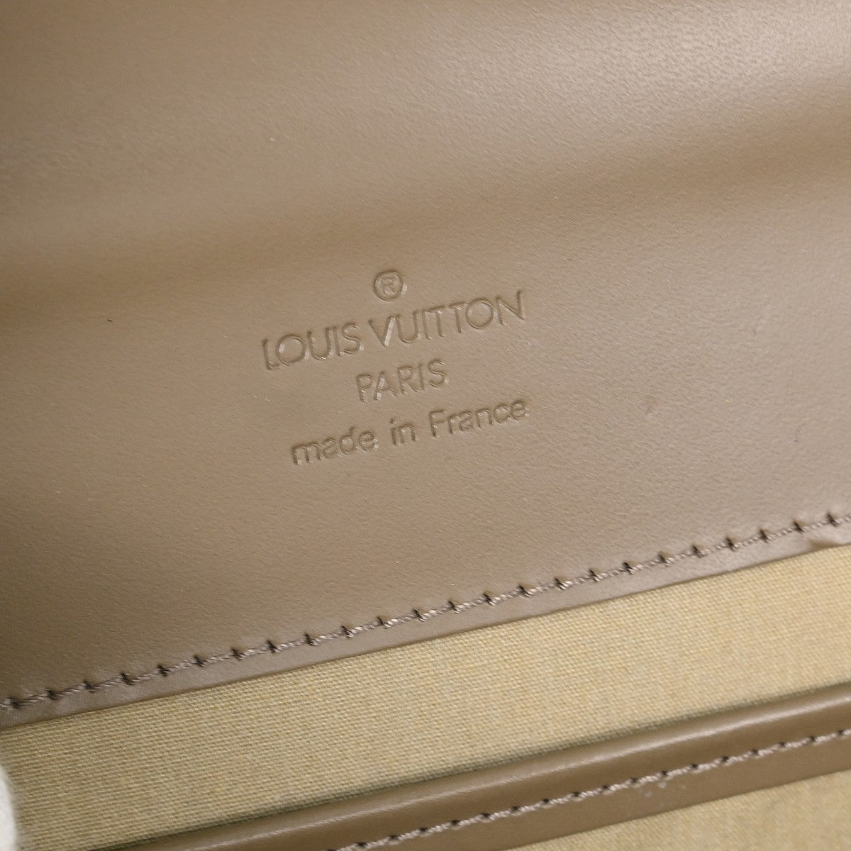 Louis Vuitton Biarritz Epi Leather, Gray, Leather, Shoulder Bag