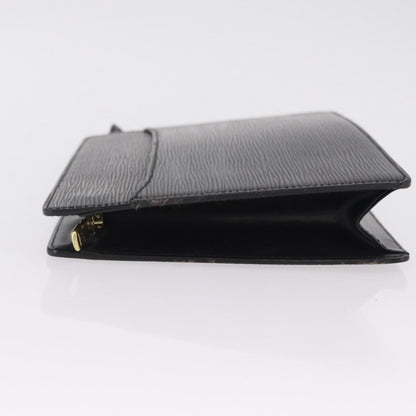 Louis Vuitton Pochette Homme Epi Leather, Black, Leather, Clutch