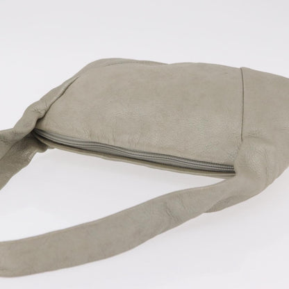 Bottega Veneta Shoulder Leather, Gray, Leather, Shoulder Bag