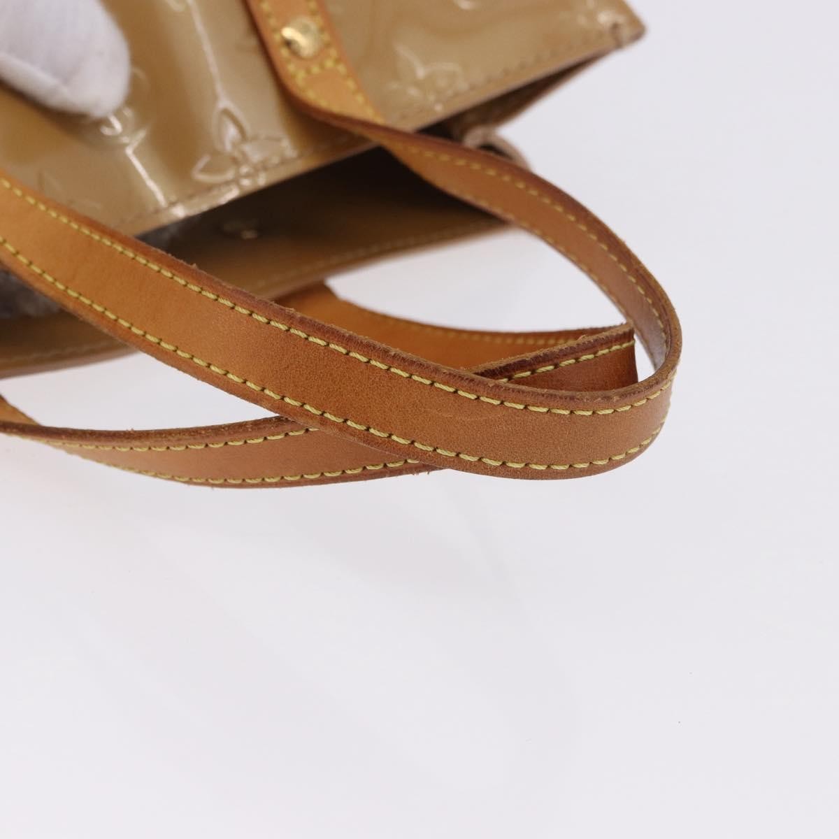 Louis Vuitton Reade Monogram Vernis, Beige, Patent Leather, Handbag