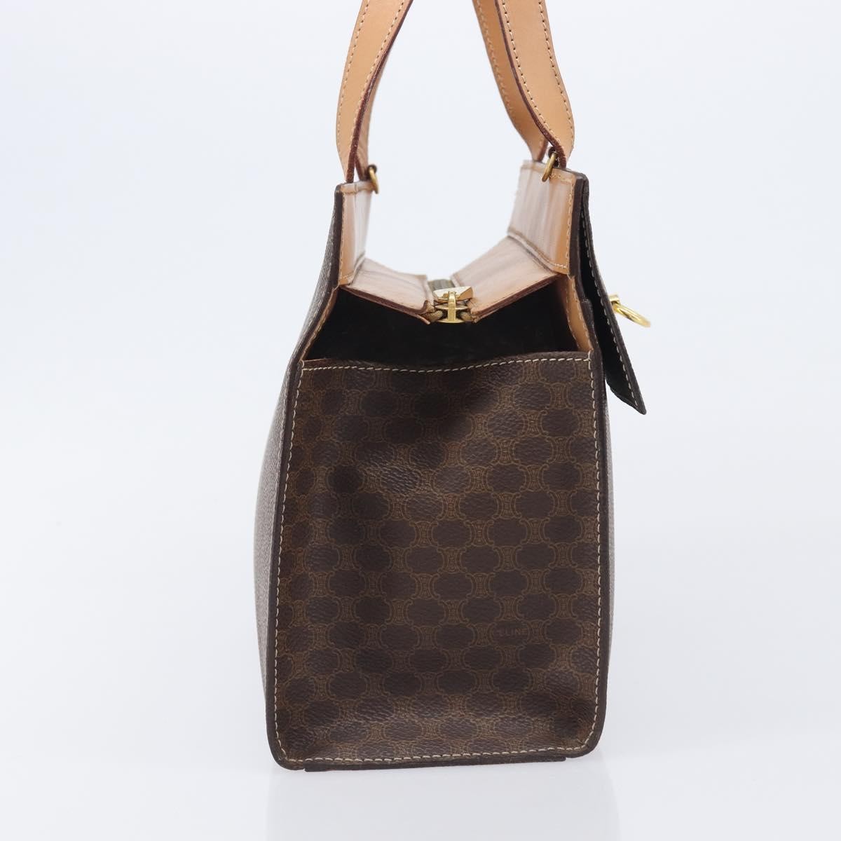 Celine Handbag Canvas, Brown, Canvas, Handbag