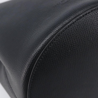 Burberry Lorne Bucket Leather, Black, Leather, Handbag