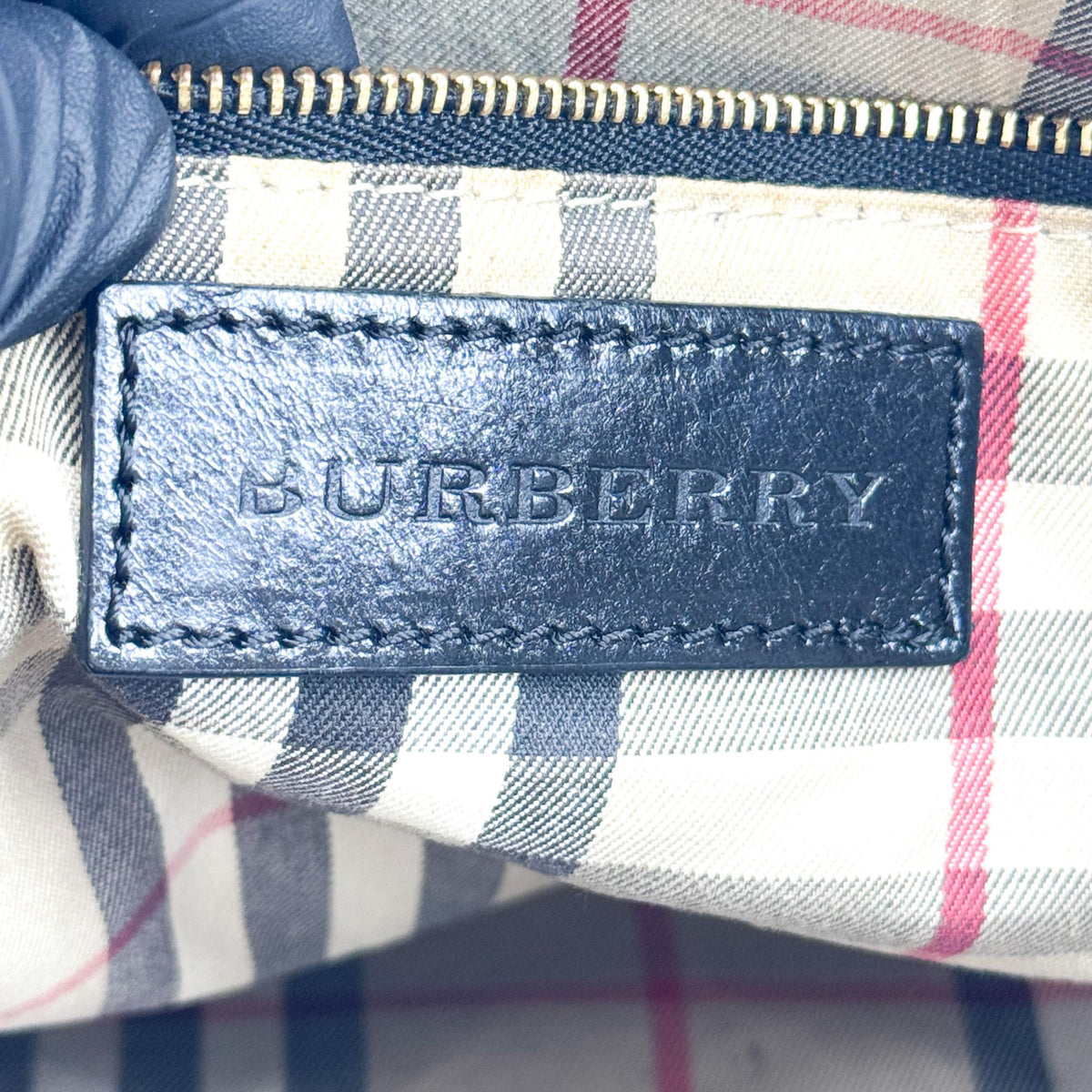Burberry Bridle Salisbury Leather, Black, Leather, Tote Bag