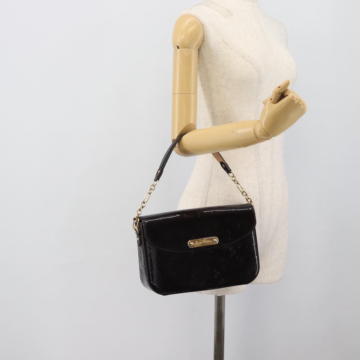 Louis Vuitton Rodeo Drive Monogram Vernis, Black, Patent Leather, Handbag