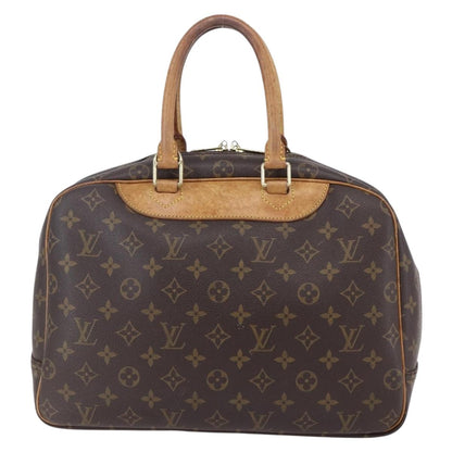 Louis Vuitton Deauville Handbag Monogram Canvas, BROWN, CANVAS, Handbag