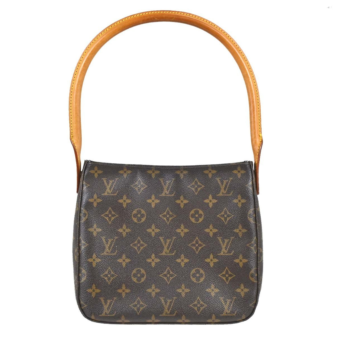 Louis Vuitton Looping Monogram Canvas, Brown, Canvas, Handbag
