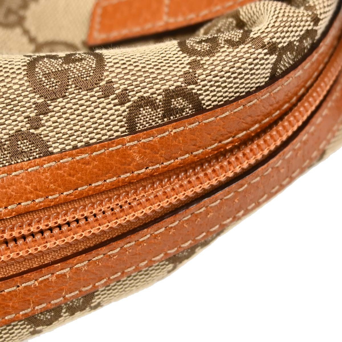 Gucci Zip Around Bowling GG Canvas, Beige, Canvas, Handbag