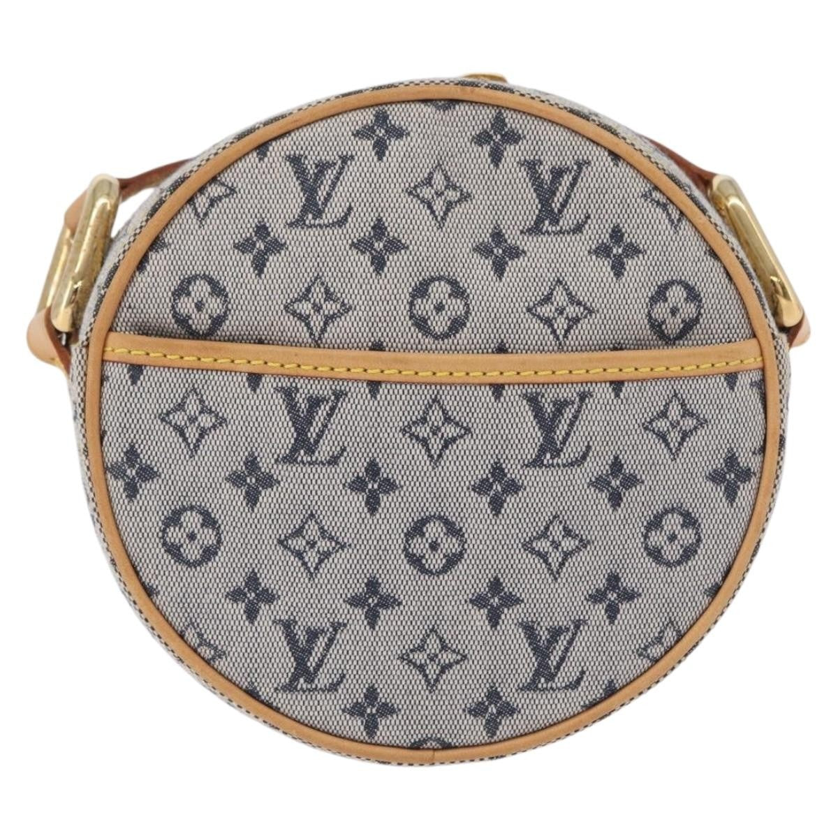 Louis Vuitton Jeanne Mini Lin, Blue, Canvas, Crossbody Bag