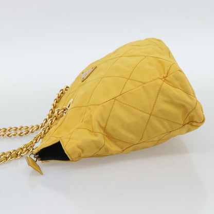 Prada Re-Edition 1995 Chain Quilted Re-Nylon, Yellow, Nylon, Tote Bag