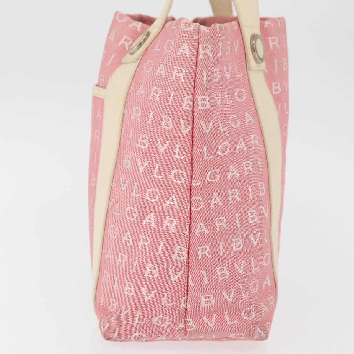 Bvlgari Logomania Canvas, Pink, Canvas, Shoulder Bag