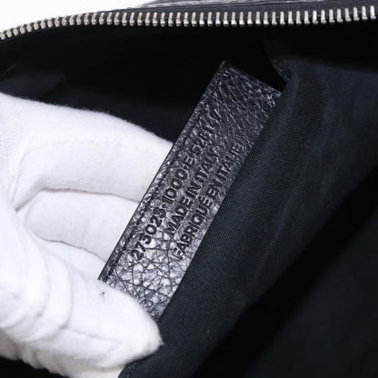 Balenciaga Classic City Clip Leather, Black, Leather, Clutch