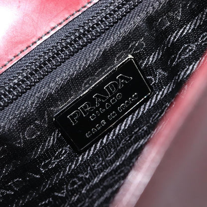 Prada Shoulder Leather, Burgundy, Patent Leather, Shoulder Bag