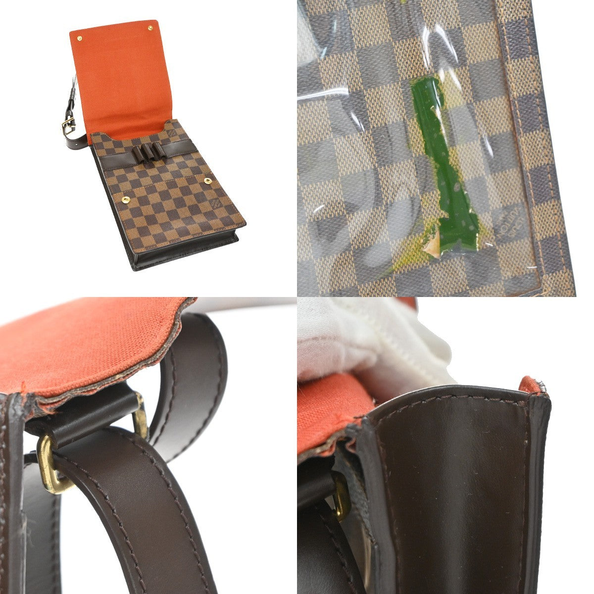 Louis Vuitton Portobello Messenger Damier, Brown, Canvas, Crossbody Bag