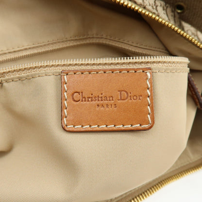 Christian Dior Street Chic Hobo Canvas, Beige, Canvas, Shoulder Bag