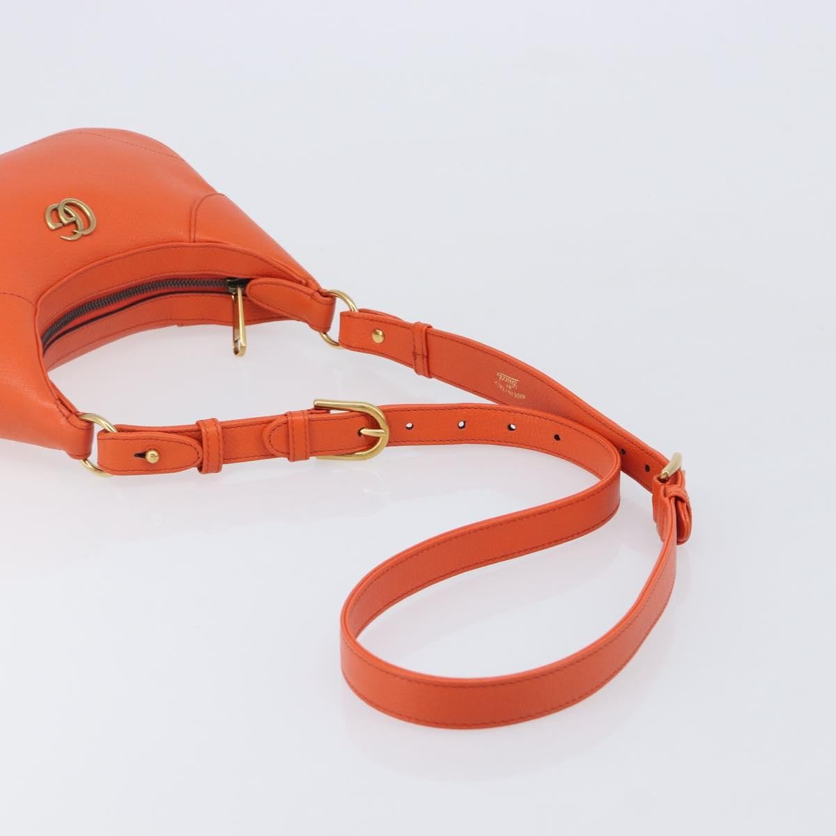 Gucci Aphrodite Leather, Orange, Leather, Shoulder Bag