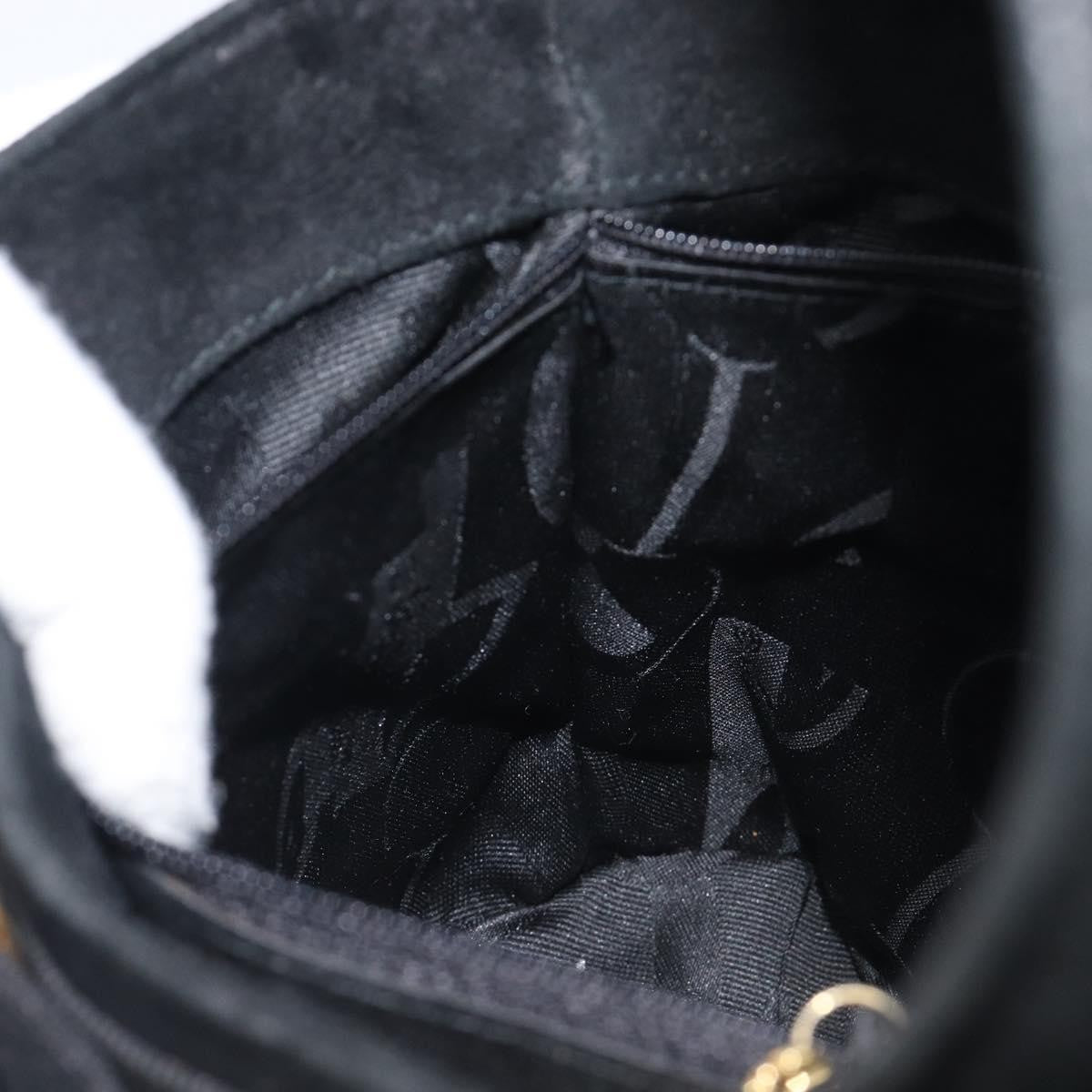 Salvatore Ferragamo Vala Suede, Black, Suede, Shoulder Bag