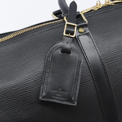 Louis Vuitton Keepall Epi Leather, Black, Leather, Travel Bag