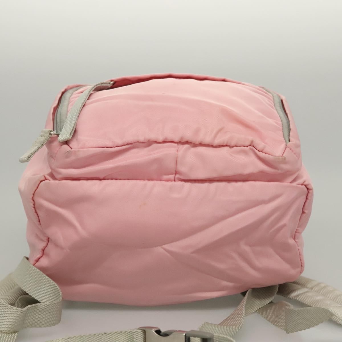 Prada Single Buckle Pocket Tessuto, Pink, Nylon, Backpack