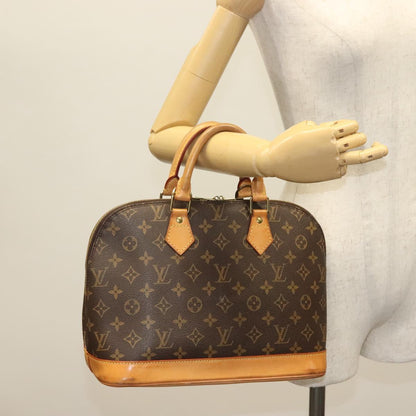 Louis Vuitton Alma Handbag Monogram Canvas, BROWN, CANVAS, Handbag