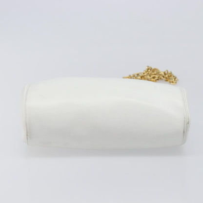 Christian Dior Shoulder Leather, White, Leather, Shoulder Bag