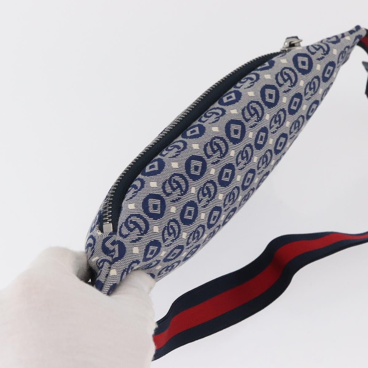 Gucci Children's Belt Printed GG Coated Canvas, Navy, Canvas, Handbag