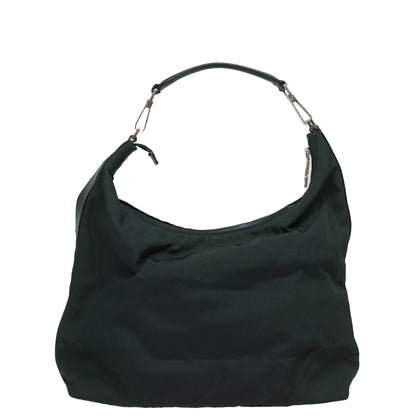 Gucci Vintage Shoulder Bag Nylon, KHAKI, NYLON, Shoulder bag