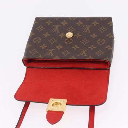 Louis Vuitton Locky Monogram Canvas with Leather, Red, Canvas, Handbag