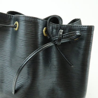 Louis Vuitton Petit Noe Epi Leather, Black, Leather, Handbag