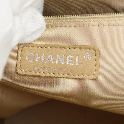 Chanel Petite Shopping Quilted Caviar, Green, Leather, Tote Bag