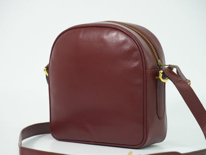 Cartier Must de Cartier Leather, Burgundy, Leather, Shoulder Bag