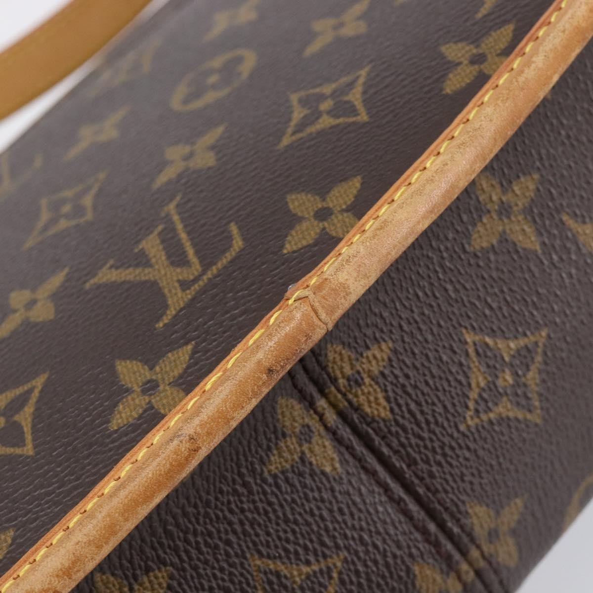 Louis Vuitton Sologne Monogram Canvas, Brown, Canvas, Handbag
