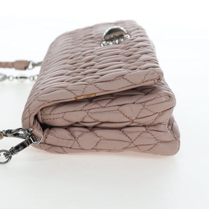 Miu Miu Crystal Clutch Matelasse Leather, Pink, Leather, Clutch