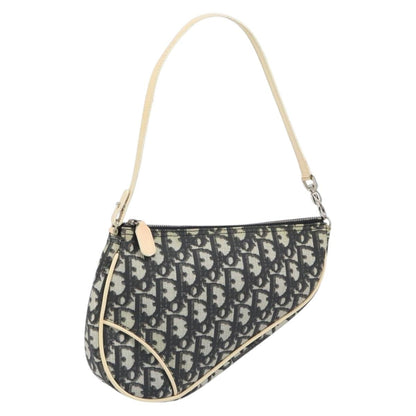 Christian Dior Saddle Tripple Pouch Oblique Canvas, BLACK, CANVAS, Shoulder bag