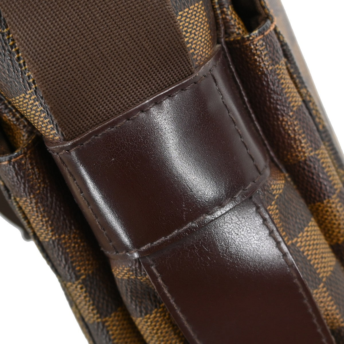 Louis Vuitton Naviglio Damier, Brown, Canvas, Shoulder Bag