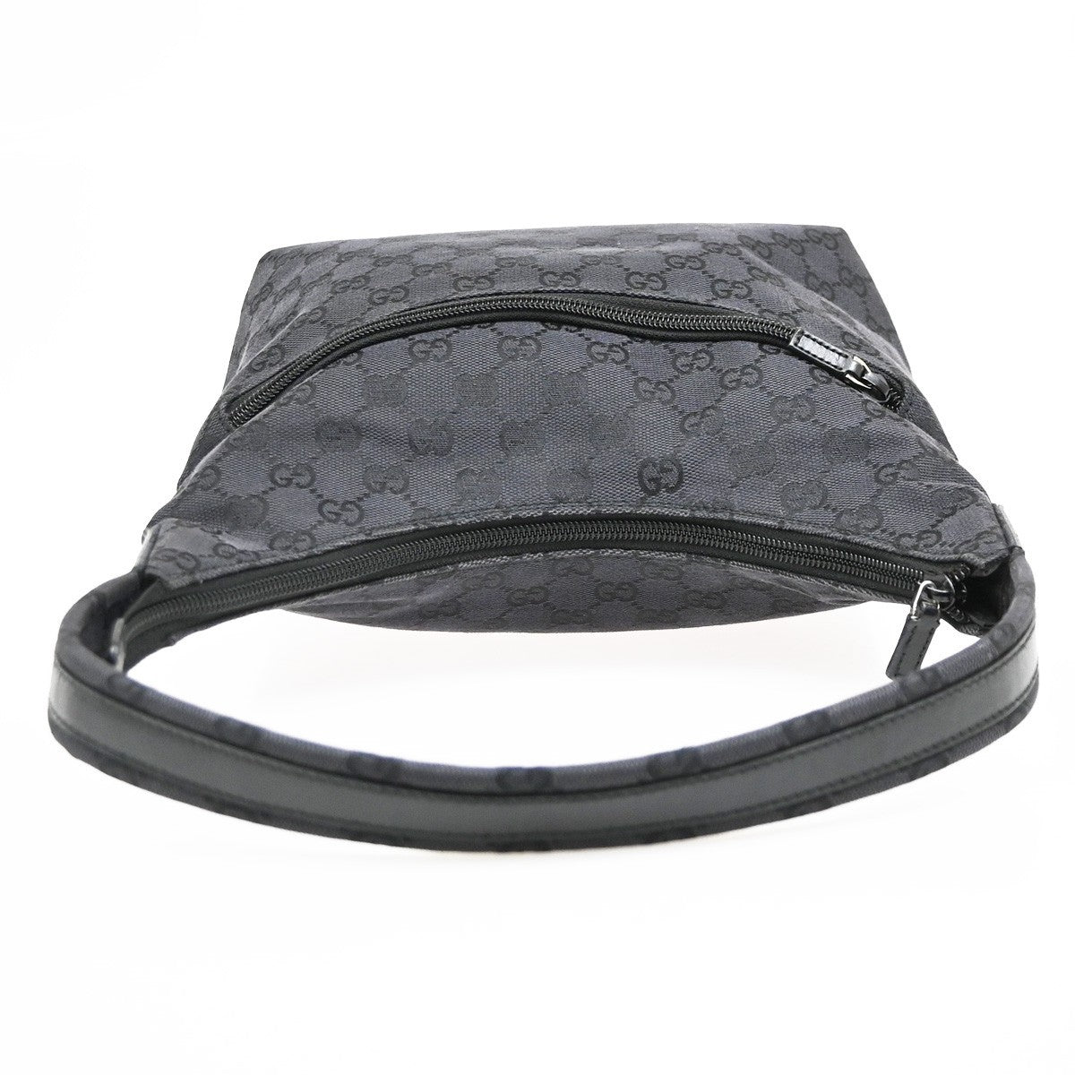 Gucci Hobo GG Canvas, Black, Canvas, Shoulder Bag