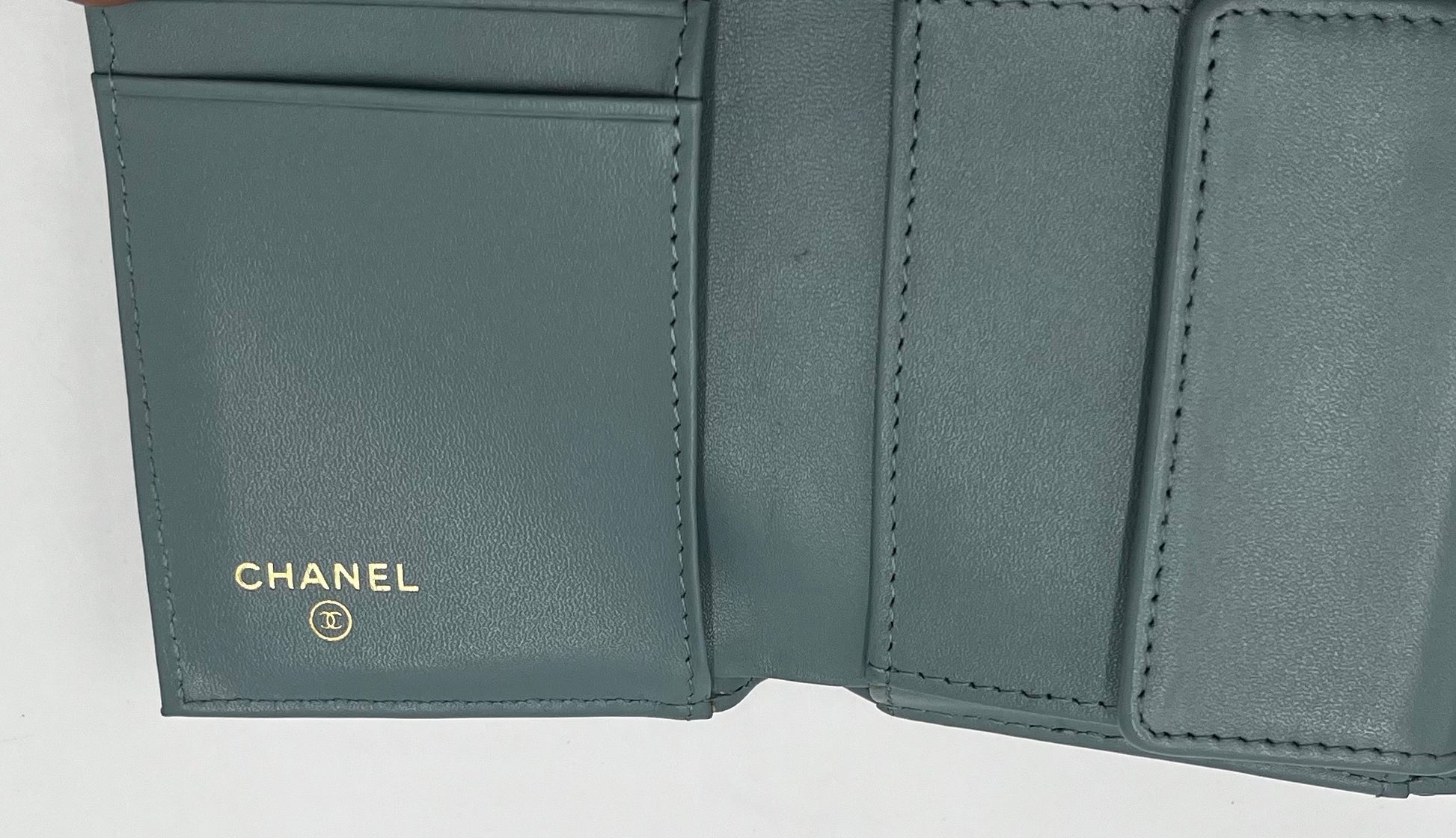 Chanel Coco Boy Flap Wallet Quilted Aged Calfskin, Black, Calfskin, Wallet