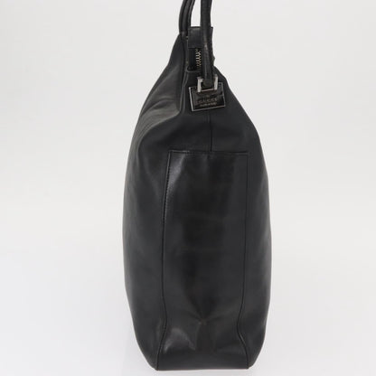 Gucci Vintage Interlocking G Flap Shoulder Bag Leather, BLACK, LEATHER, Shoulder bag