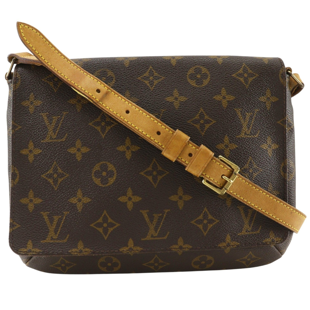 Louis Vuitton Musette Tango Monogram Canvas, Brown, Canvas, Shoulder Bag