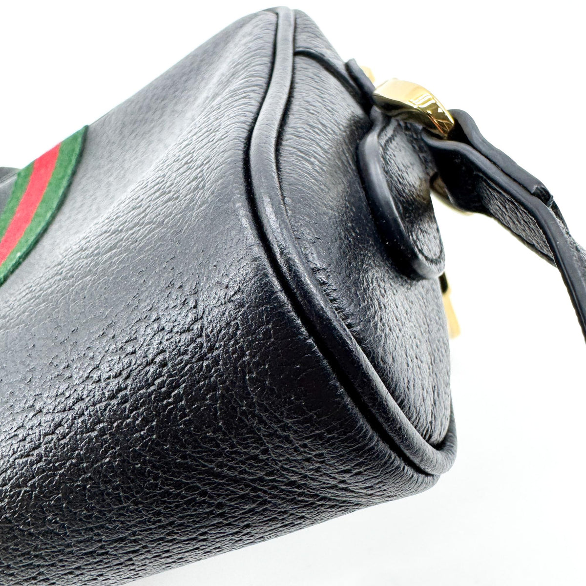 Gucci Ophidia Leather, Black, Leather, Shoulder Bag