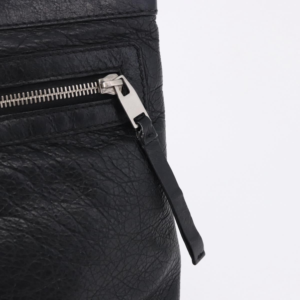Balenciaga Classic City Clip Leather, Black, Leather, Clutch