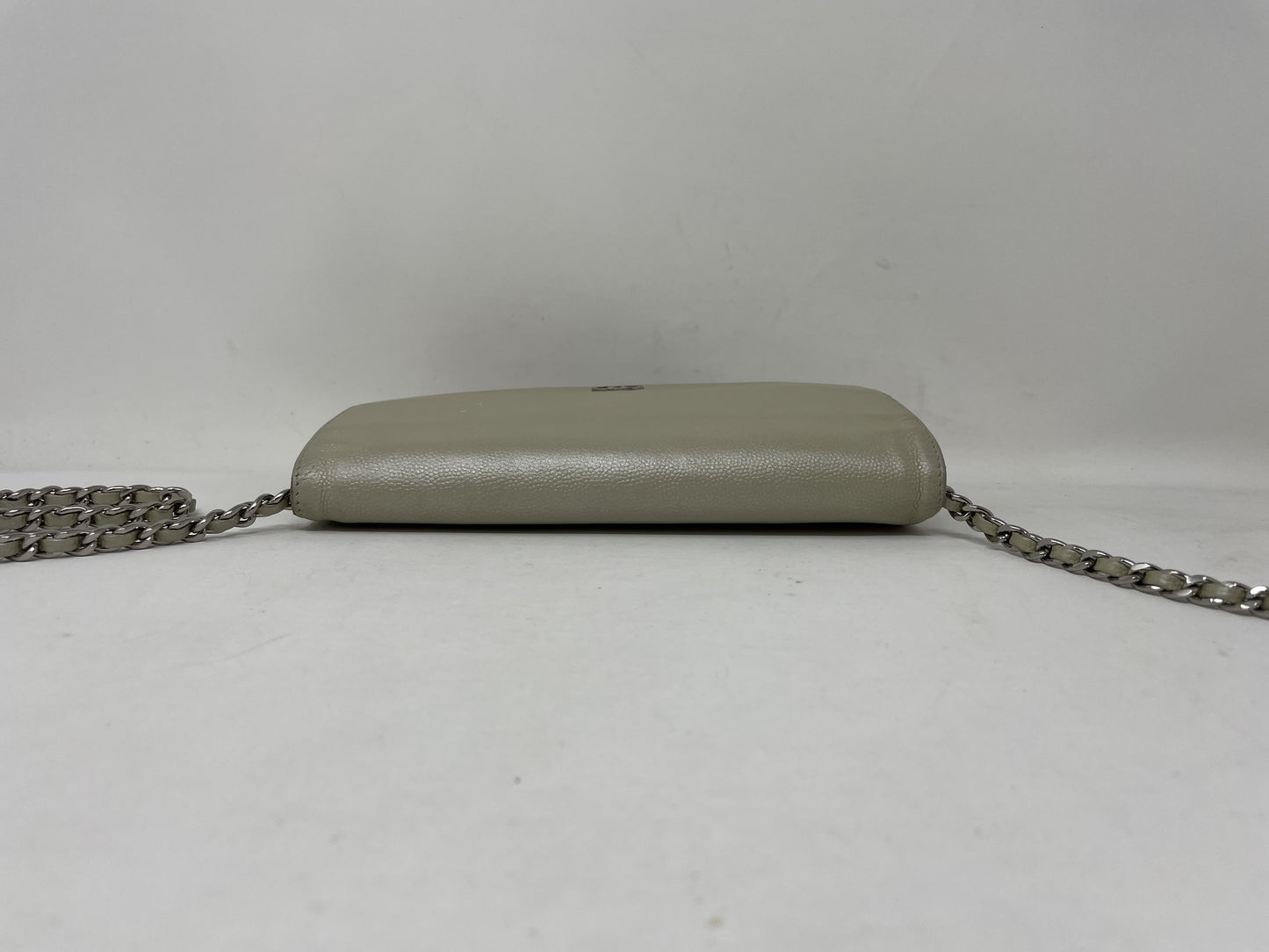 Chanel Wallet on Chain Quilted Lambskin, BLACK, LEATHER, Shoulder bag