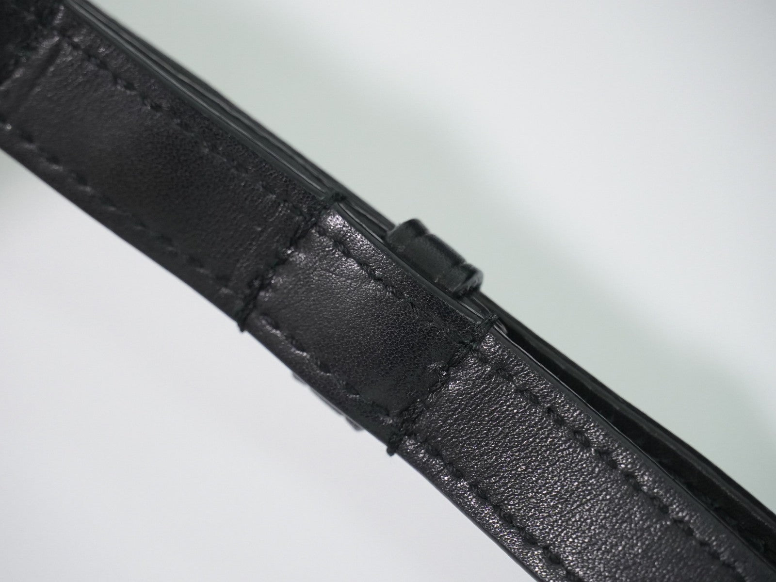 Saint Laurent Kaia Leather, Black, Leather, Shoulder Bag