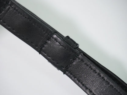 Saint Laurent Kaia Leather, Black, Leather, Shoulder Bag