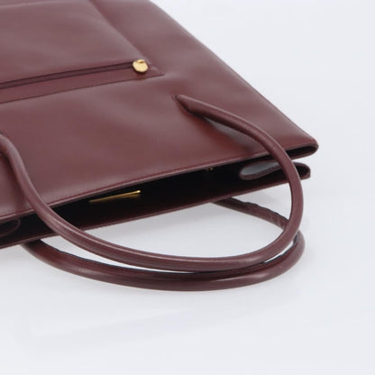 Cartier Must Line Leather, Burgundy, Leather, Handbag