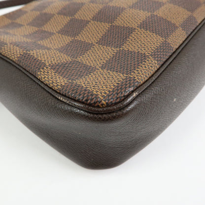 Louis Vuitton Trousse Make Up Damier, Brown, Canvas, Clutch