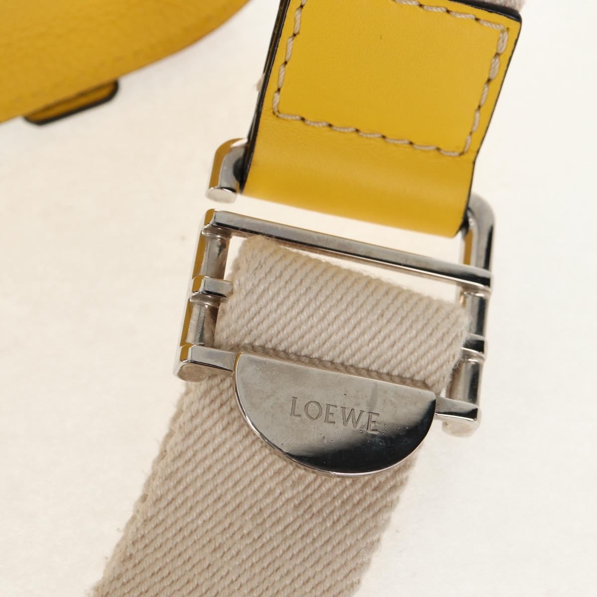 Loewe Military Messenger Leather, Yellow, Leather, Clutch